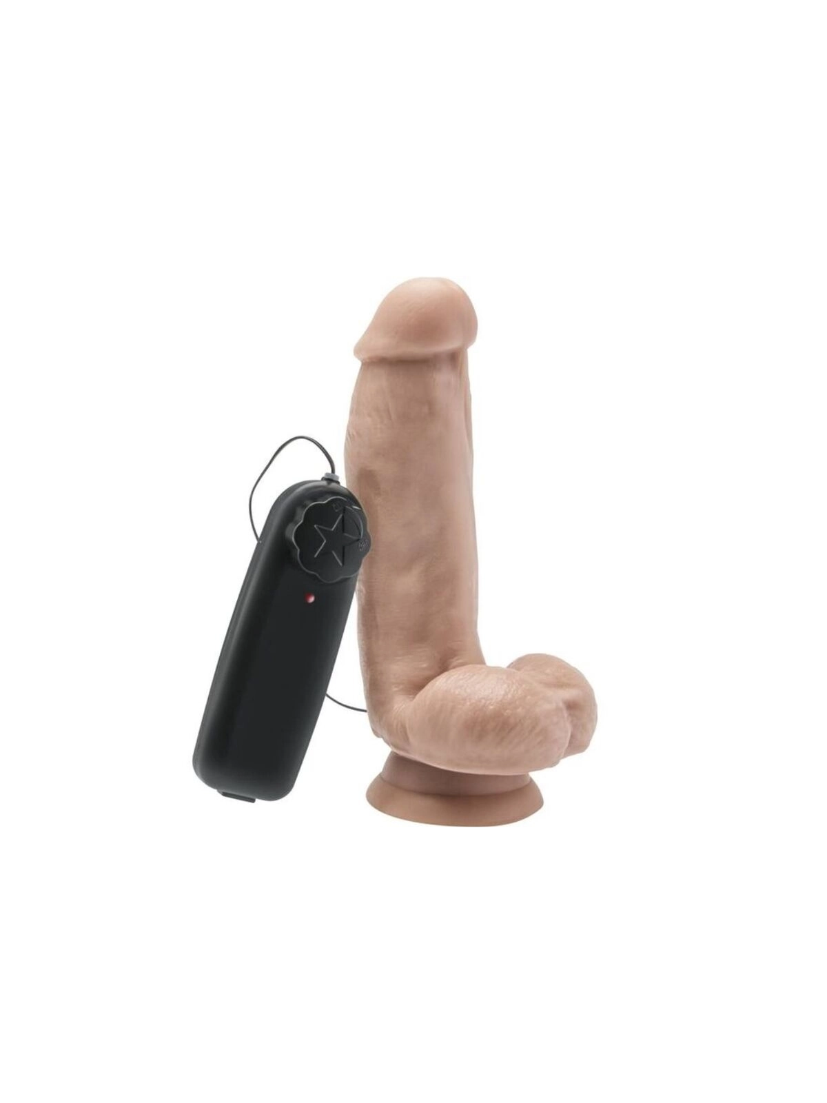 Dildo 12 Cm mit Kugeln und Vibration Hautfarben von Get Real