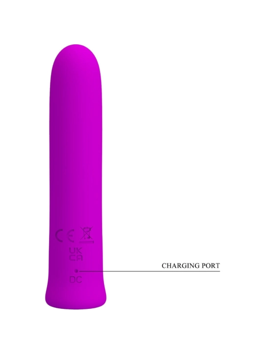 Curtis Mini Super Power Vibrator 12 Lila Silikonvibrationen von Pretty Love Flirtation