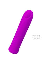 Curtis Mini Super Power Vibrator 12 Lila Silikonvibrationen von Pretty Love Flirtation