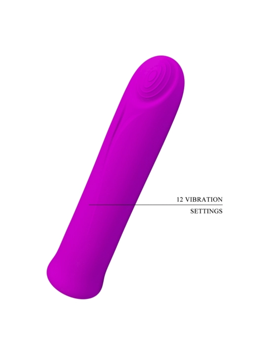 Curtis Mini Super Power Vibrator 12 Lila Silikonvibrationen von Pretty Love Flirtation