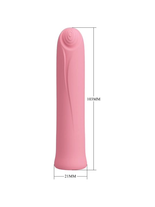 Curtis Mini Super Power Vibrator 12 Rosa Silikonvibrationen von Pretty Love Flirtation