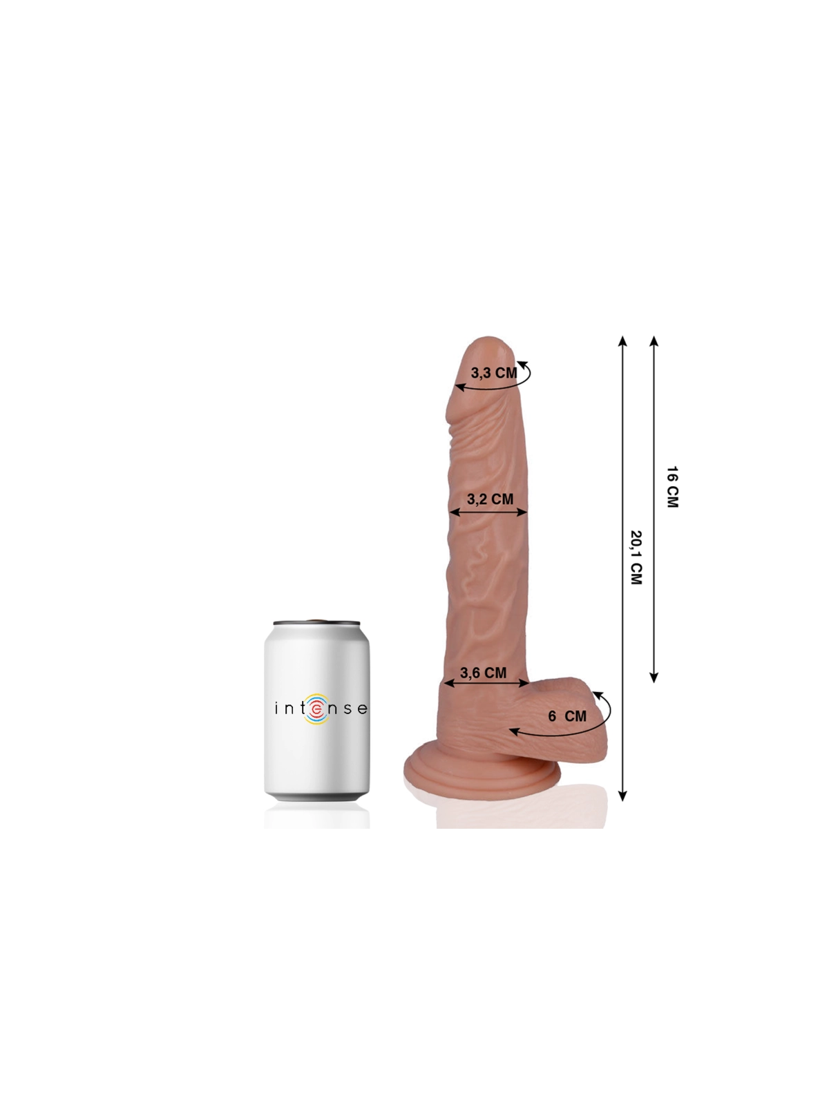 Mr 21 Realistischer Dildo 20.1 cm -O- 3.2 cm von Mr. Intense