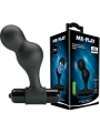 Schwarzer Silikon-Vibrator-Analstecker von Mr Play