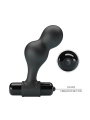 Schwarzer Silikon-Vibrator-Analstecker von Mr Play