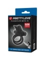 Doppelvibrierring mit Schwarzem Stimulator von Pretty Love Male