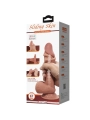 Sliding Skin Series Realistischer Dildo mit Schiebendem Braunen Beigesaugnapf 20,6 cm von Pretty Love High Grade