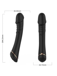 Dildo Vibrator Silikon Schwarz von Armony Vibrators