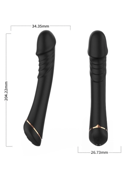 Dildo Vibrator Silikon Schwarz von Armony Vibrators