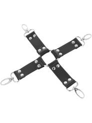 Lederhandschellen für Füsse und Hände Schwarz von Darkness Bondage