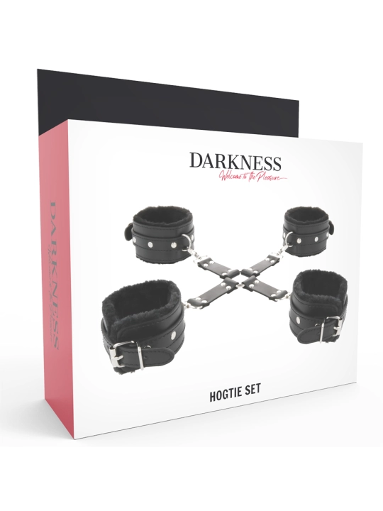 Lederhandschellen für Füsse und Hände Schwarz von Darkness Bondage