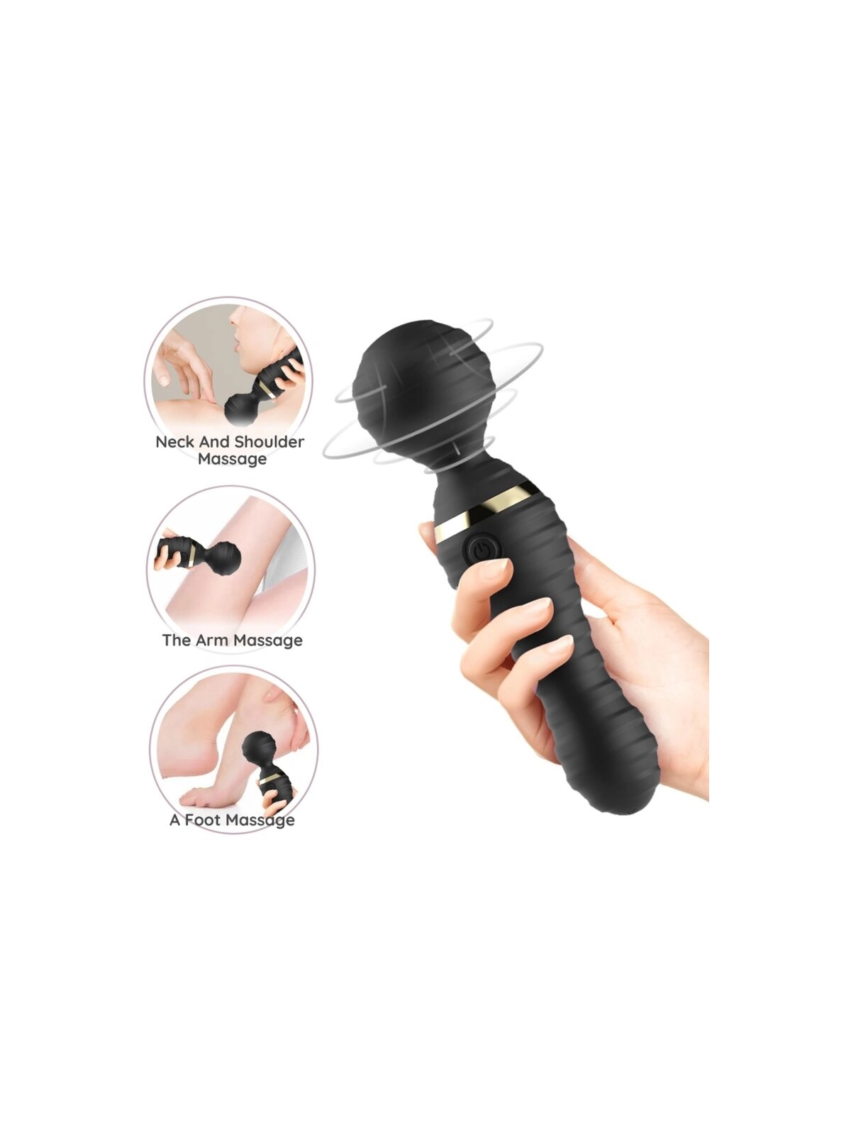 Freedo Massager & Vibrator Klein Schwarz von Armony Massagers