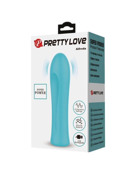 Alfreda Super Power Vibrator Aqua Green von Pretty Love Flirtation