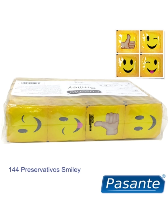 Kondome Smiley Beutel 144 Stück von Pasante