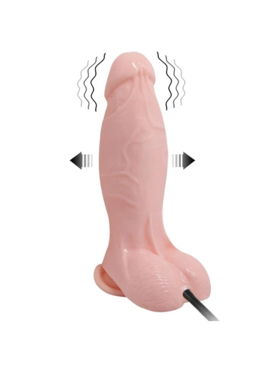 Realistischer Vibrierender und Aufblasbarer Dildo 18.8 cm von Baile