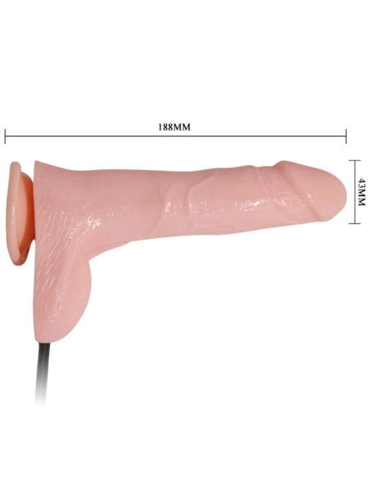 Realistischer Vibrierender und Aufblasbarer Dildo 18.8 cm von Baile