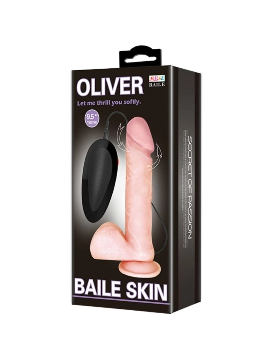 Oliver Realistischer Vibrator mit Rotationsfunktion von Baile