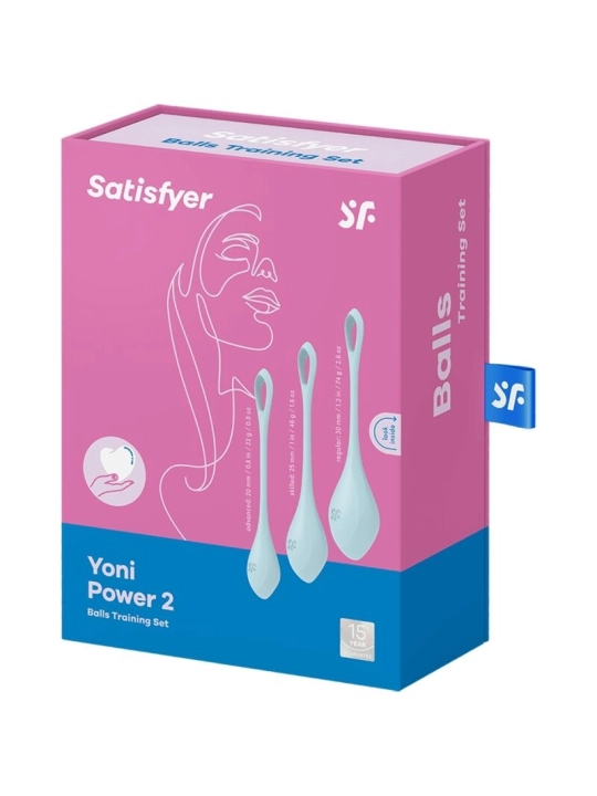 Yoni Power 2 Trainingsset Blau von Satisfyer Balls