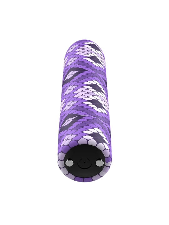 Rechargeable Snake Purple Magnetic Bullet 10v von Custom Bullets