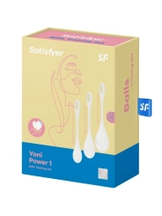 Yoni Power 1 Trainingsset Weiss von Satisfyer Balls