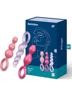 Analplugs Set 3 St Tricolor von Satisfyer Plugs