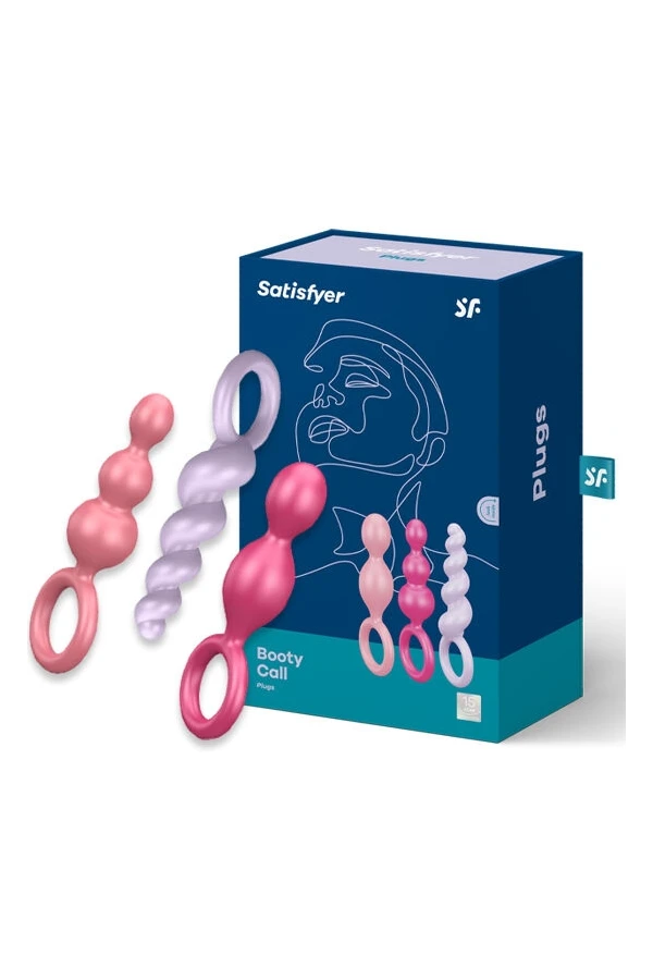 Analplugs Set 3 St Tricolor von Satisfyer Plugs