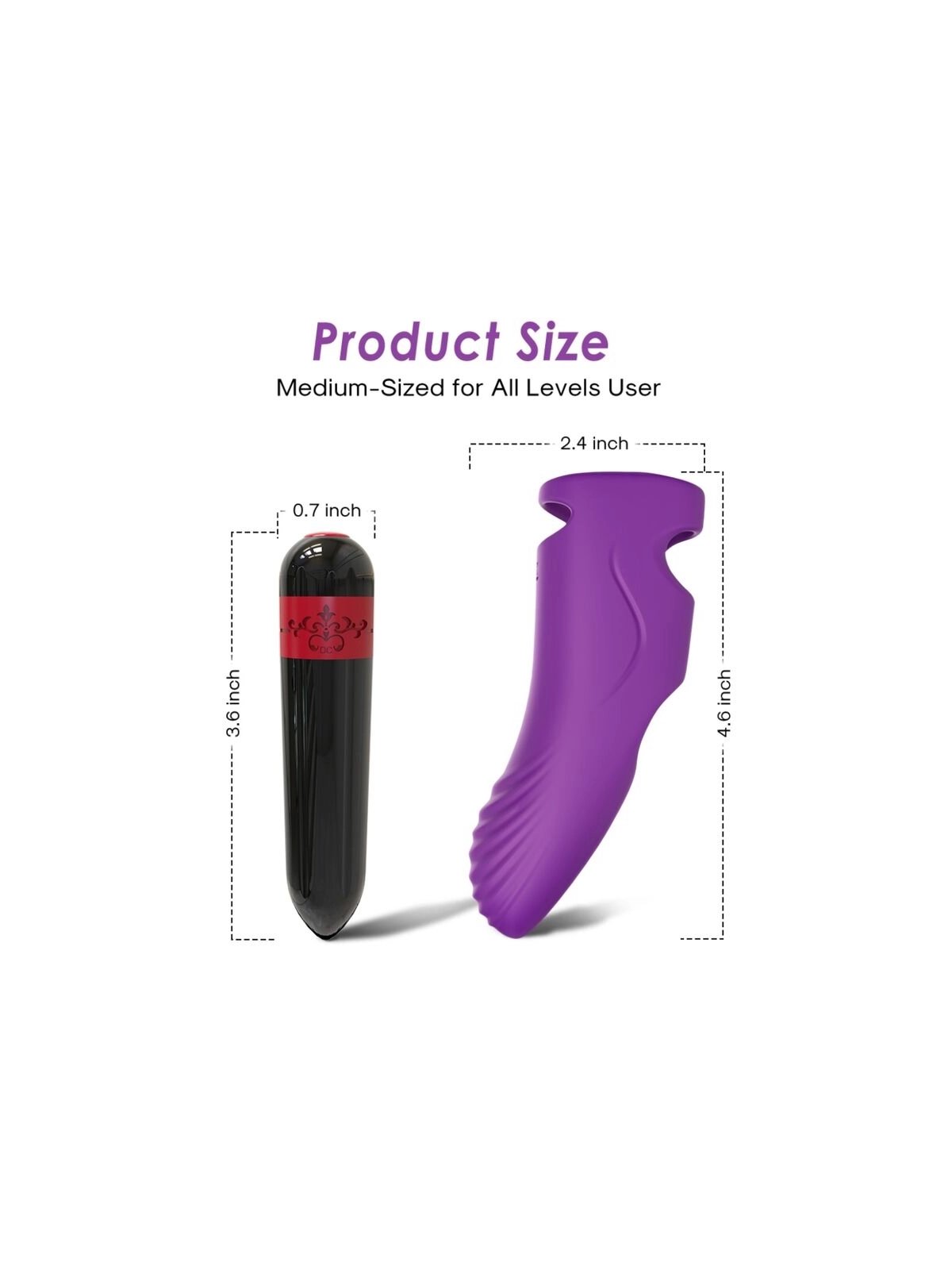 Aurora Vibrator Finger Lila von Armony Vibrators