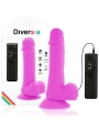 Flexibler Vibrierender Dildo Lila 20.5 cm -O- 4.2 cm von Diversia