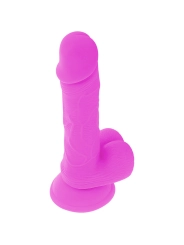 Flexibler Vibrierender Dildo Lila 20.5 cm -O- 4.2 cm von Diversia