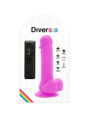 Flexibler Vibrierender Dildo Lila 20.5 cm -O- 4.2 cm von Diversia