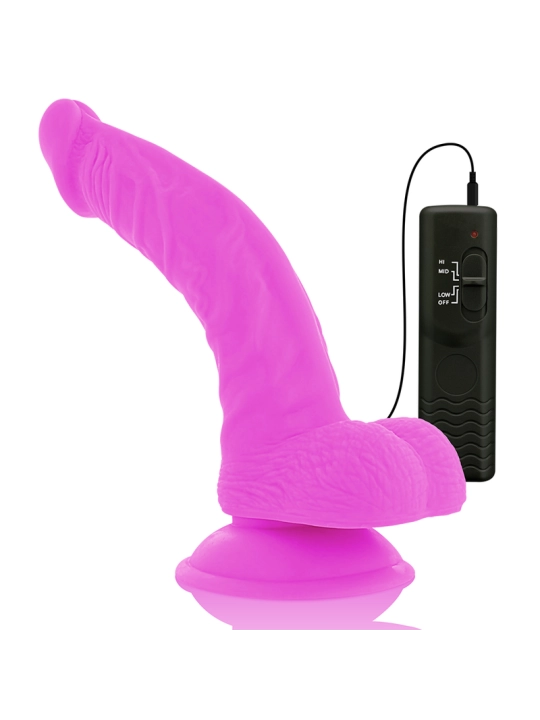 Flexibler Vibrierender Dildo Lila 21.5 cm -O- 4.5 cm von Diversia