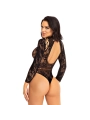 HOCHHALS-SPITZEN-BODYSUIT ONE SIZE (S-L) VON LEG AVENUE