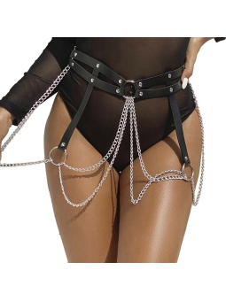 Schwarzer Body Harness Op09 von Meseduce