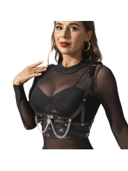 Korsett Harness mit Kette Detail One Size (S-L) von Subblime Fetish