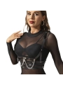 Korsett Harness mit Kette Detail One Size (S-L) von Subblime Fetish