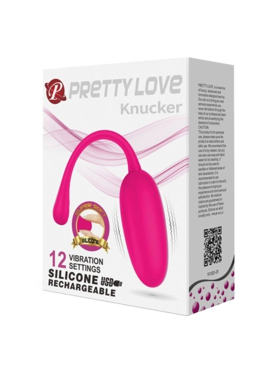 Knucker Pink Wiederaufladbares Vibrations-Ei von Pretty Love Flirtation