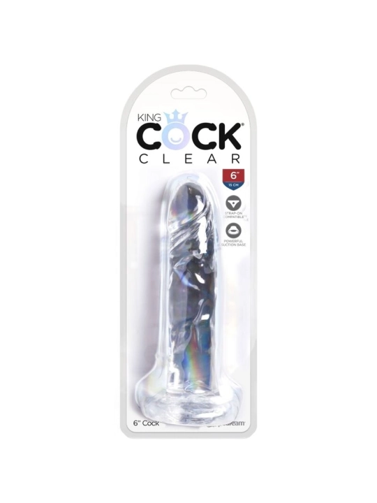 Clear Realistischer Penis 15.5 cm Transparent von King Cock