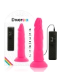 Flexibler Dildo mit Vibration Rosa 23 cm -O- 4.3 cm von Diversia