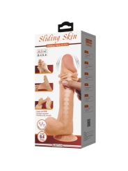 Sliding Skin Series Realistischer Dildo mit Sliding Skin Saunapf Fernbedienbares Fleisch 24 cm von Pretty Love High Grade