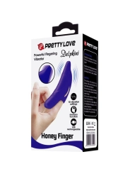 Delphini Leistungsstarker Dunkelblauer Fingerstimulator von Pretty Love