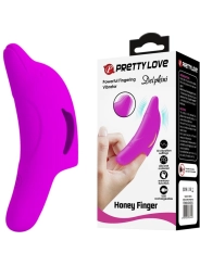 Delphini Leistungsstarker Lila Fingerstimulator von Pretty Love