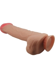 Sliding Skin Series Realistischer Dildo mit Sliding Skin Saunapf Fleisch 26 cm von Pretty Love High Grade