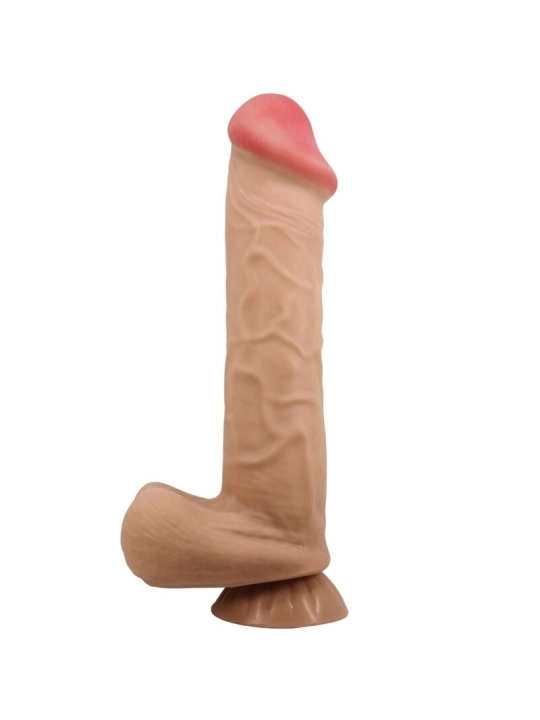 Sliding Skin Series Realistischer Dildo mit Sliding Skin Saunapf Fleisch 26 cm von Pretty Love High Grade