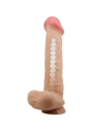 Sliding Skin Series Realistischer Dildo mit Sliding Skin Saunapf Fleisch 26 cm von Pretty Love High Grade