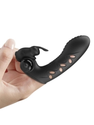 Vance Black Rabbit Vibrator Fingerabdeckung von Pretty Love Male