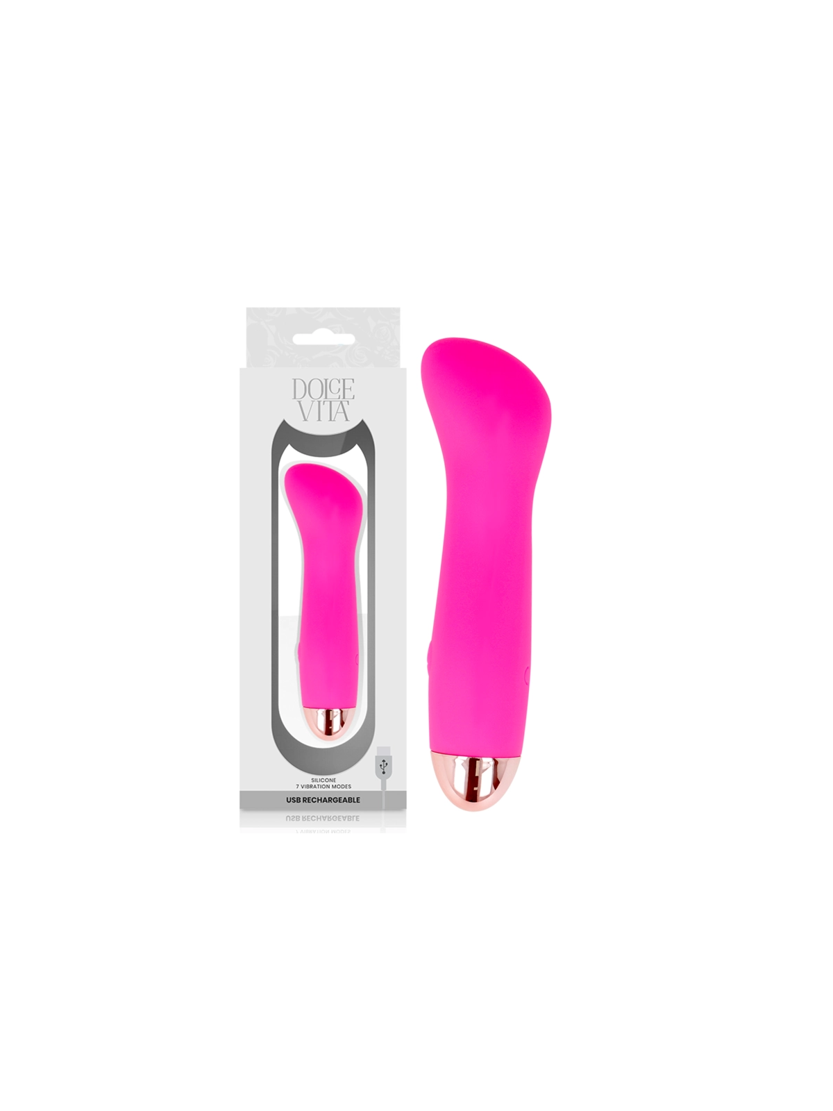 Aufladbarer Vibrator Eine Rosa 7 Geschwindigkeit von Dolce Vita