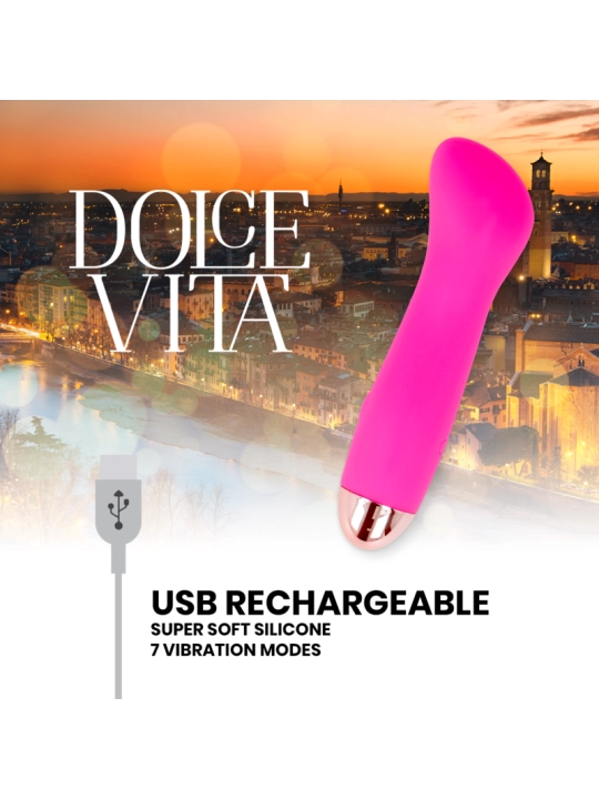 Aufladbarer Vibrator Eine Rosa 7 Geschwindigkeit von Dolce Vita