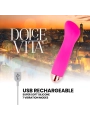 Aufladbarer Vibrator Eine Rosa 7 Geschwindigkeit von Dolce Vita