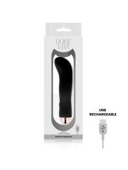 Aufladbarer Vibrator Zwei Schwarz 7 Geschwindigkeit von Dolce Vita