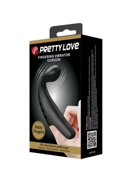 Schwarzer Gorgon-Vibrator-Futsch von Pretty Love Flirtation