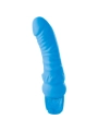 Vibrierender Dildo Mr. Right Multi-Speed 15,5 cm Blau von Classix